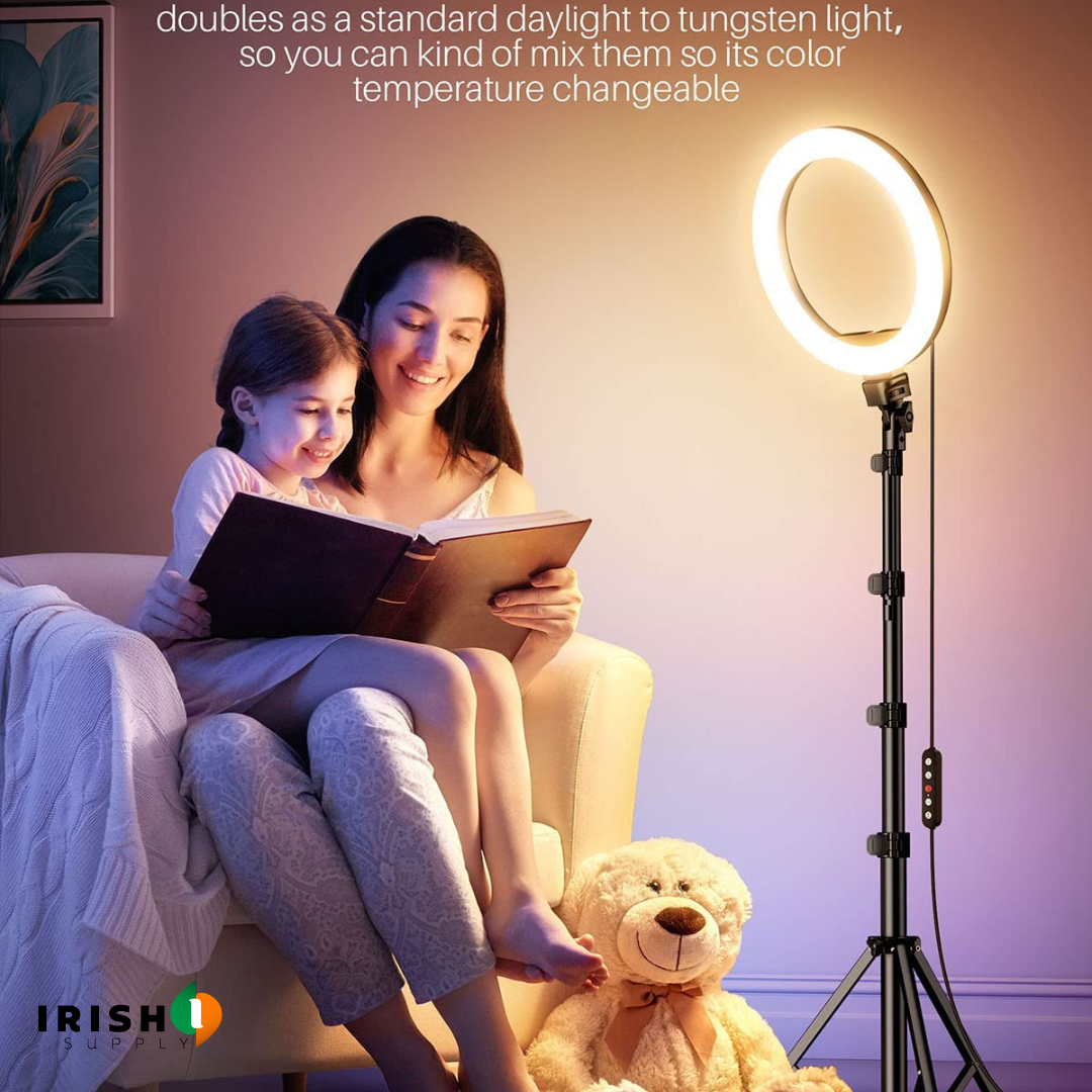 Irish Supply, FLASHPOD Vlog Selfie Ring Light with Stand