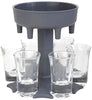 Load image into Gallery viewer, 6 Shot Glass Dispenser and Holder