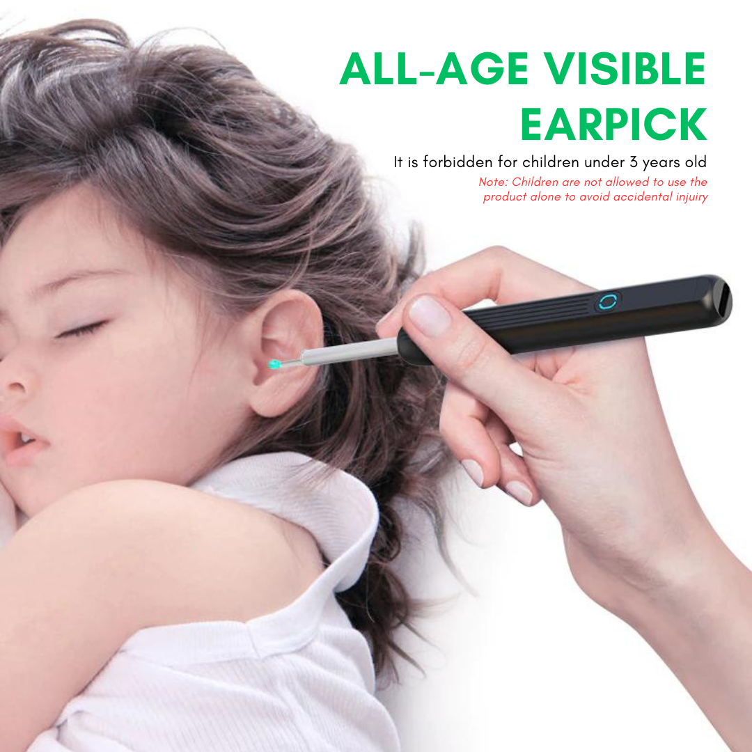 Irish Supply, EARVIEW Camera LED Light Wireless Otoscope Ear Cleaning Kit