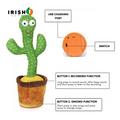 Irish Supply, DANCING CACTUS- Electric Singing Cactus Plush Toy