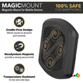 Irish Supply, MAGNOHOLD Premium Magnetic Car Windshield or Dashboard Phone Holder