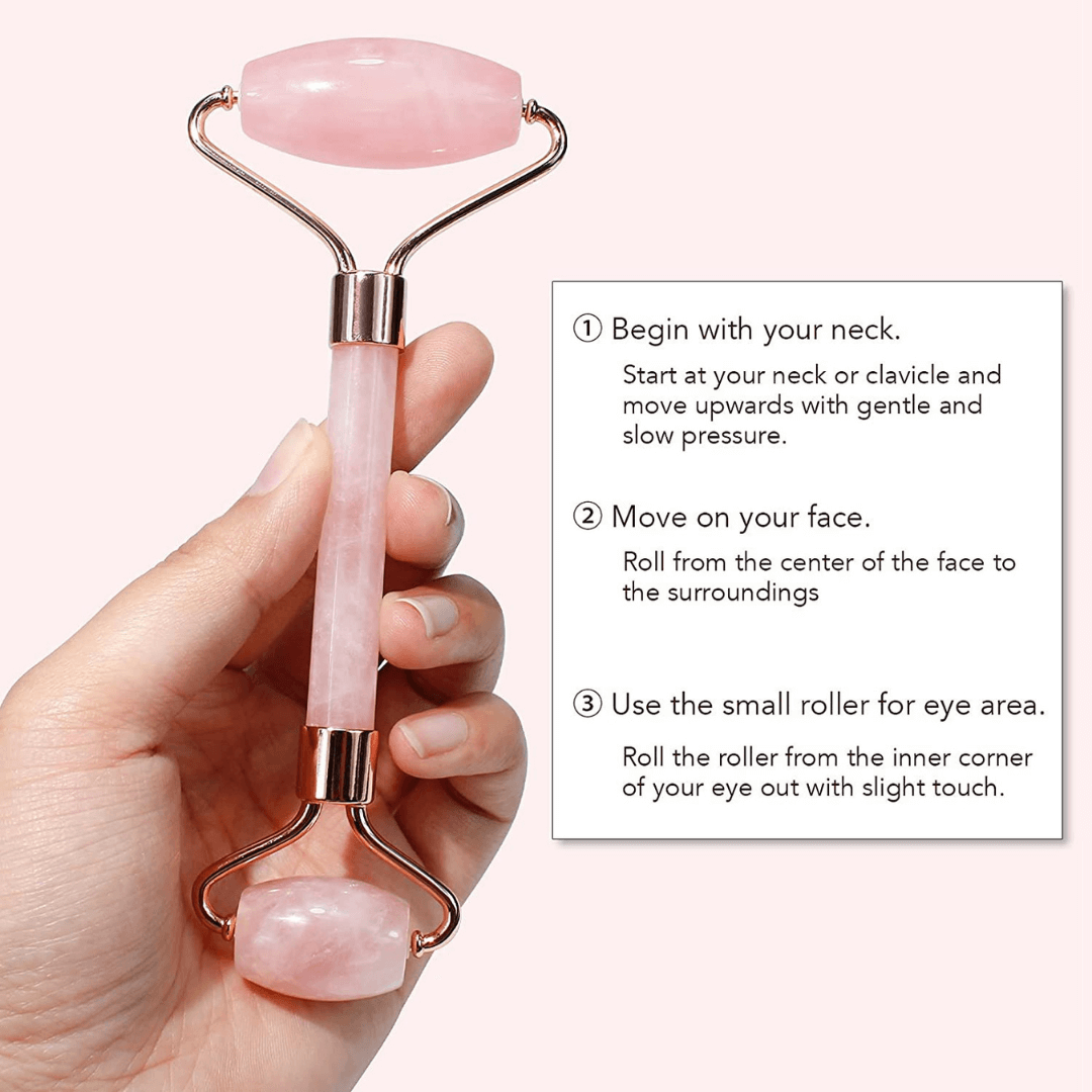 BELLESTONE Rose Quartz Roller