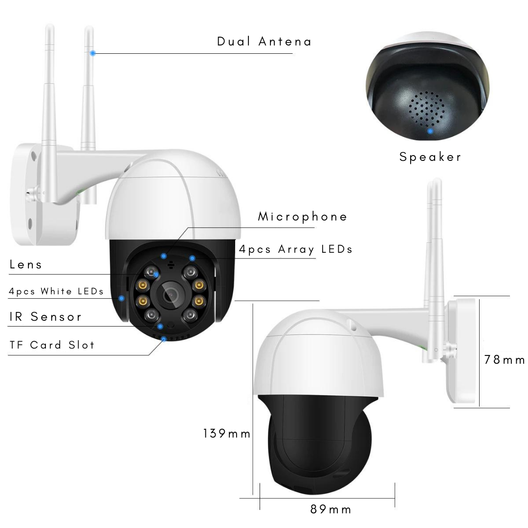 Irish Supply, HOMESECURE Wireless Smart CCTV Camera 1080p