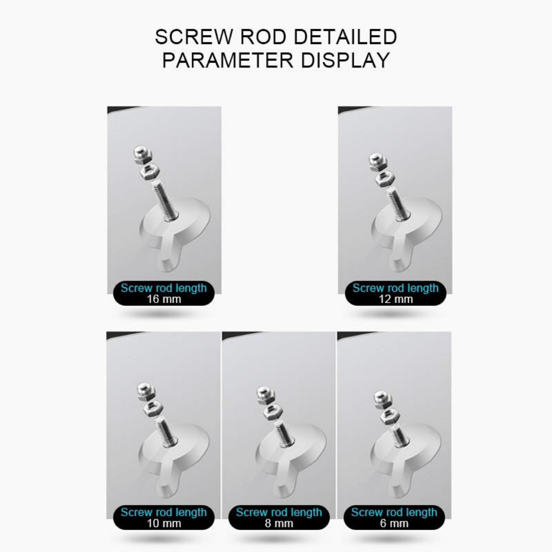 StickyScrew™ - Adhesive Drill-Free Wall Screw Hooks