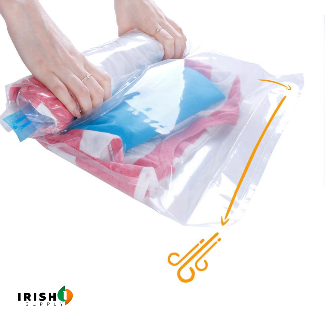 Irish Supply, VACUPACK Travel Essentials Compression Bags