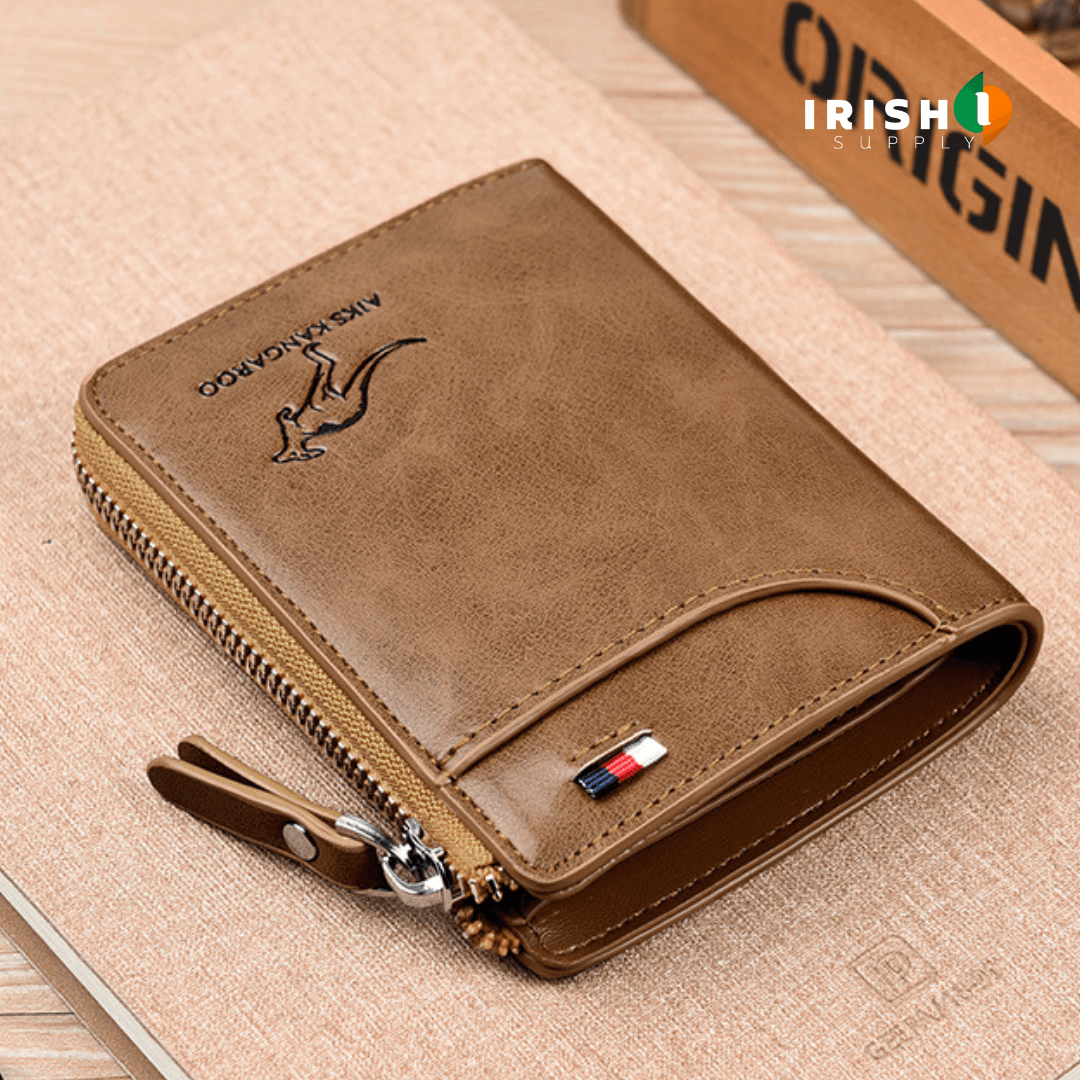 Irish Supply, BlockRob™ Leather Safety Wallet