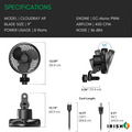 Irish Supply, HYDROAIR Quiet Hydroponics Circulation Cooling Fan