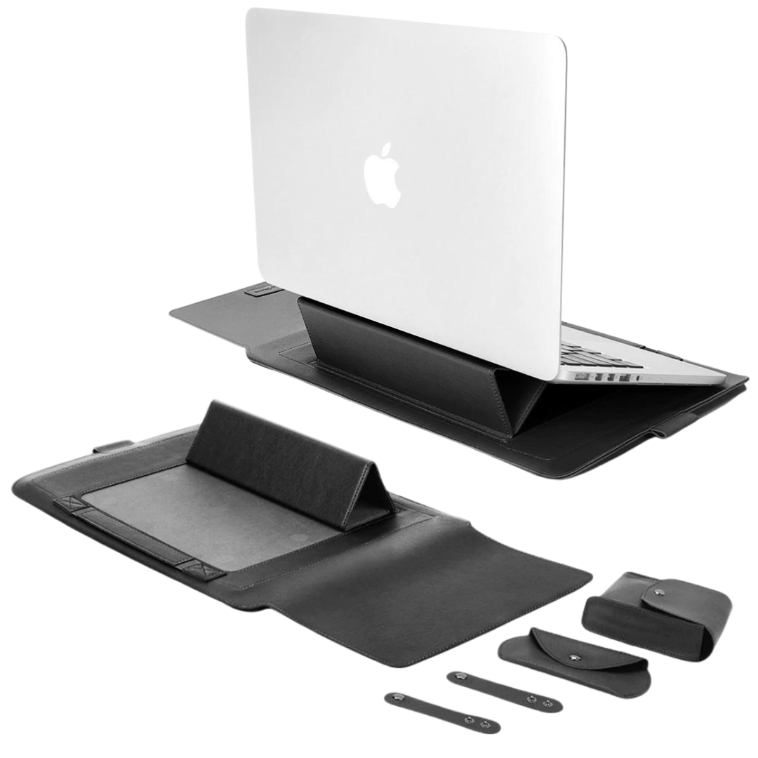TECH SLEEVE 3-in-1 Laptop Cover Case with Mouse Pad and Stand